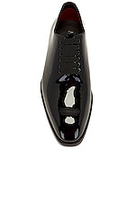 TOM FORD Patent Lace Up in Black, view 4, click to view large image.