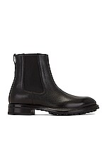 TOM FORD Small Grain Leather Ankle Boots in Black, view 1, click to view large image.