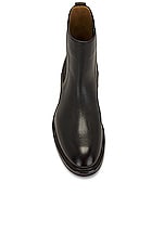 TOM FORD Small Grain Leather Ankle Boots in Black, view 4, click to view large image.