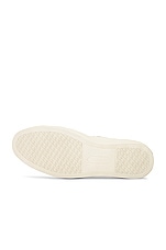 TOM FORD Suede Low Top Sneaker in White, Beige & Ivory, view 6, click to view large image.