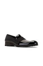 TOM FORD Patent Loafers in Black, view 2, click to view large image.