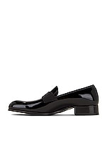 TOM FORD Patent Loafers in Black, view 5, click to view large image.
