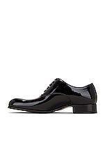 TOM FORD Patent Lace Up Derby in Black, view 5, click to view large image.