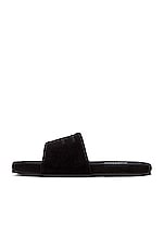 TOM FORD Towelling Sandal in Black, view 5, click to view large image.
