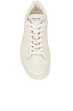 TOM FORD Low Top Sneaker in Butter & Cream, view 4, click to view large image.