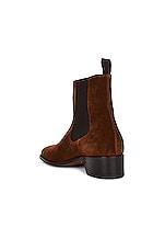 TOM FORD Ankle Boot in Burnt, view 3, click to view large image.