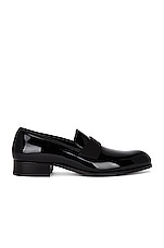 TOM FORD Patent Loafer in Black, view 1, click to view large image.