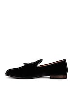 TOM FORD Velvet Loafer in Black, view 5, click to view large image.