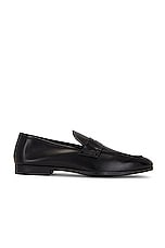 TOM FORD Smooth Leather Sean Penny Loafer in Black, view 1, click to view large image.