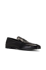 TOM FORD Smooth Leather Sean Penny Loafer in Black, view 2, click to view large image.