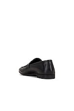 TOM FORD Smooth Leather Sean Penny Loafer in Black, view 3, click to view large image.