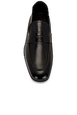 TOM FORD Smooth Leather Sean Penny Loafer in Black, view 4, click to view large image.