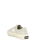 TOM FORD Low Top Cambridge Sneakers in Marmo, view 3, click to view large image.