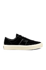 TOM FORD Low Top Cambridge Sneakers in Black, view 1, click to view large image.