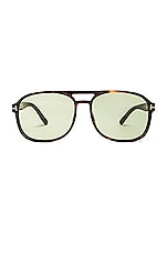 TOM FORD Rosco Sunglasses in Shiny Havana, view 1, click to view large image.