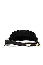 TOM FORD Raffia Visor in Natural & Black, view 3, click to view large image.
