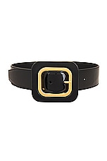 TOM FORD Patent Leather Frame 40mm Belt in Black, view 1, click to view large image.