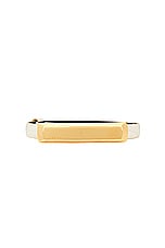 TOM FORD Stamped Croc 15mm Belt in Ivory, view 3, click to view large image.