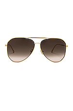 TOM FORD Charles Sunglasses in Grey & Yellow, view 1, click to view large image.
