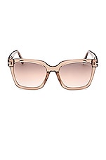 TOM FORD Selby Sunglasses in Brown, view 1, click to view large image.