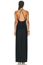 TOM FORD Fluid Evening Dress in Black, view 3, click to view large image.