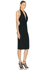 TOM FORD Criss Cross Cocktail Dress in Black, view 2, click to view large image.