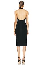 TOM FORD Criss Cross Cocktail Dress in Black, view 3, click to view large image.