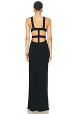 TOM FORD Long Corset Dress in Black, view 5, click to view large image.