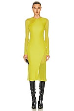TOM FORD Tubino Dress in Charteuse Citrine, view 1, click to view large image.