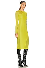 TOM FORD Tubino Dress in Charteuse Citrine, view 2, click to view large image.