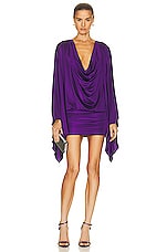 TOM FORD Cocktail Mini Dress in Purple Dalhia, view 1, click to view large image.