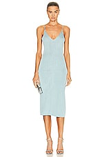 TOM FORD Below the Knee Dress in Pale Blue, view 1, click to view large image.