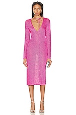 TOM FORD Below the Knee Dress in Carmine Rose, view 1, click to view large image.