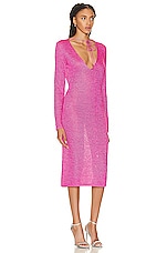TOM FORD Below the Knee Dress in Carmine Rose, view 3, click to view large image.