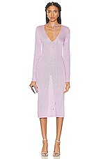 TOM FORD Below the Knee Dress in Light Parma Violet, view 1, click to view large image.