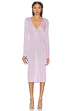 TOM FORD Below the Knee Dress in Light Parma Violet, view 2, click to view large image.