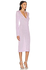 TOM FORD Below the Knee Dress in Light Parma Violet, view 3, click to view large image.
