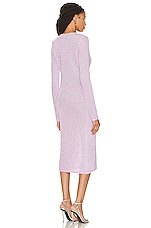 TOM FORD Below the Knee Dress in Light Parma Violet, view 4, click to view large image.