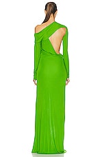 TOM FORD Off Shoulder Dress in Apple Green, view 4, click to view large image.