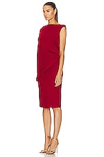 TOM FORD Asymmetric Dress in Red, view 3, click to view large image.