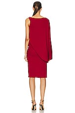 TOM FORD Asymmetric Dress in Red, view 4, click to view large image.