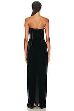 TOM FORD Strapless Evening Dress in Black, view 3, click to view large image.