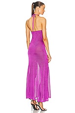 TOM FORD Slinky Halterneck Dress in Fuxia, view 3, click to view large image.