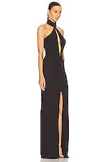 TOM FORD Evening Dress in Dark Brown, view 2, click to view large image.