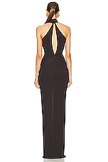 TOM FORD Evening Dress in Dark Brown, view 3, click to view large image.