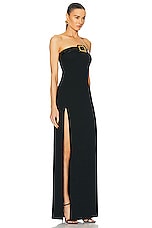 TOM FORD Strapless Evening Dress in Black, view 2, click to view large image.
