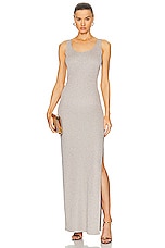 TOM FORD Scoop Neck Dress in Dark Silver, view 2, click to view large image.