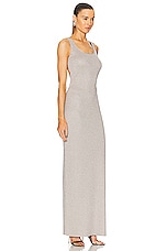 TOM FORD Scoop Neck Dress in Dark Silver, view 3, click to view large image.