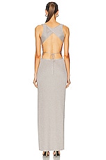 TOM FORD Scoop Neck Dress in Dark Silver, view 5, click to view large image.