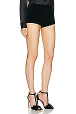 TOM FORD Velvet Short in Black, view 2, click to view large image.